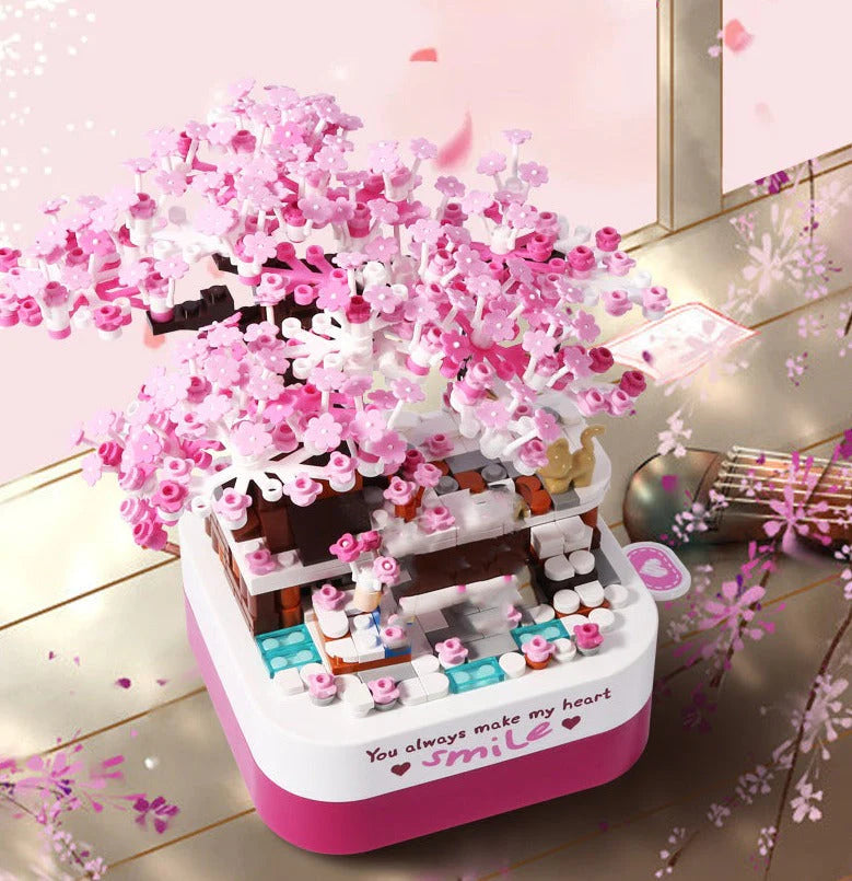 Large - Scale Solid Wood Building Blocks for Outdoor Play and Garden StructuresSakura-Themed Cherry Blossom Tree Music Box Large - Scale Solid Wood Building Blocks for Outdoor Play and Garden StructuresSakura-Themed Cherry Blossom Tree Music Box