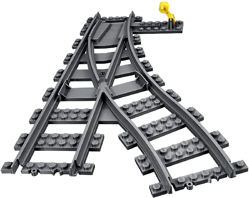Eco - Conscious Solid Wood Building Blocks with a Nature - Inspired Pattern SetLEGO City - Switch Tracks 60238