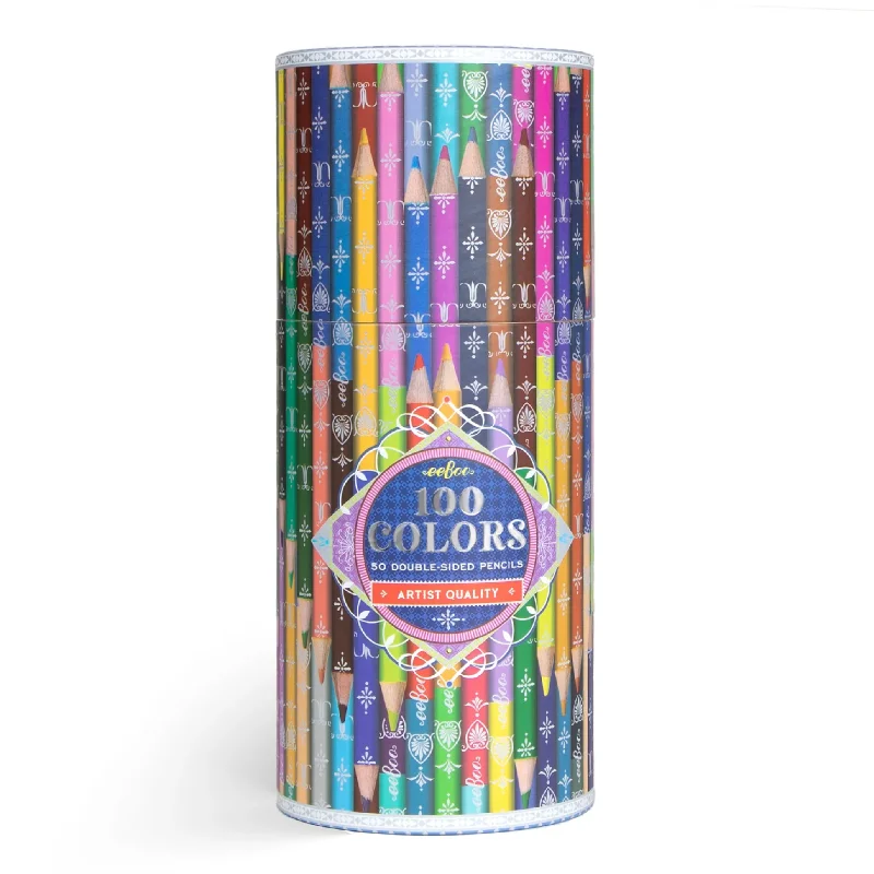 100 Colors Double-Sided Pencils 50pc