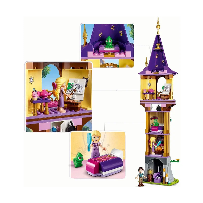 Eco - Conscious Solid Wood Building Blocks with a Nature - Inspired Pattern SetLEGO - Disney Princess Rapunzel 43187 Eco - Conscious Solid Wood Building Blocks with a Nature - Inspired Pattern SetLEGO - Disney Princess Rapunzel 43187