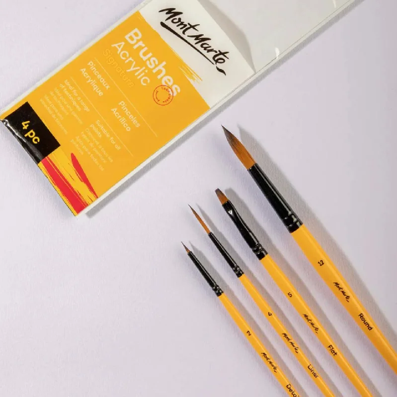 Gallery Series Paint Brush Set Acrylic 4 piece