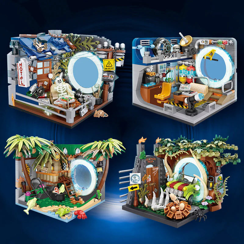 Hand - Painted Wooden Building Blocks in a Farmyard Animal DesignMicro Building Sets Dinosaur Kingdom Meets Outer Space Hand - Painted Wooden Building Blocks in a Farmyard Animal DesignMicro Building Sets Dinosaur Kingdom Meets Outer Space