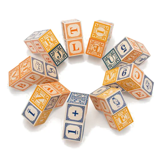 Sustainable Small - Scale Wooden Building Blocks for Pocket - Sized CreativityUncle Goose Dutch Alphabet Blocks