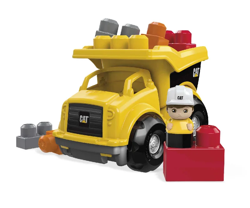 High - Grade Solid Wooden Building Blocks with a Puzzle - Solving FeatureMEGA BLOKS Cat Building Toy Blocks Lil Dump Truck (7 Pieces) Fisher-Price For Toddler