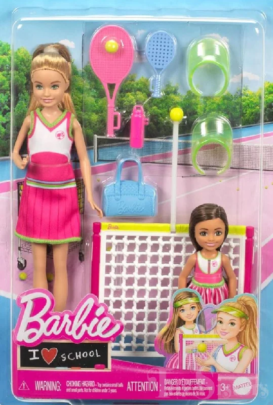 Natural Wood Building Blocks with a Space - Exploration Play Set ThemeBarbie Tennis Chelsea and Stacie Doll Set