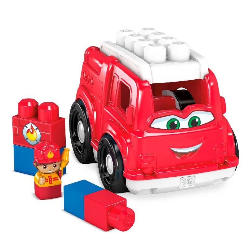 Hand - Painted Wooden Building Blocks in a Farmyard Animal DesignMEGA BLOKS Freddy Fire Truck Building Set With 4 Big Building Blocks