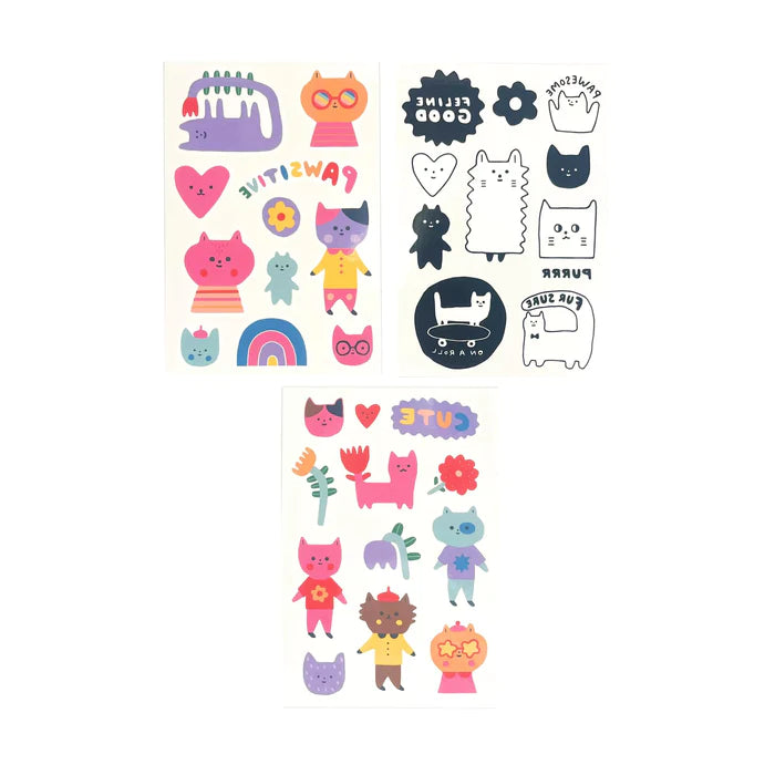 Ooly mini tattoo palooza tattoos pawsitive cats