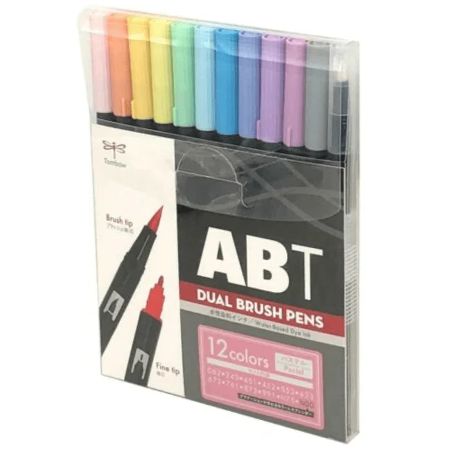 Wooden Sketchbook Covers with Elastic Closures for Protecting ArtworkTombow ABT Dual Brush Pen Markers - Set of 12 (Choose Your Pack)