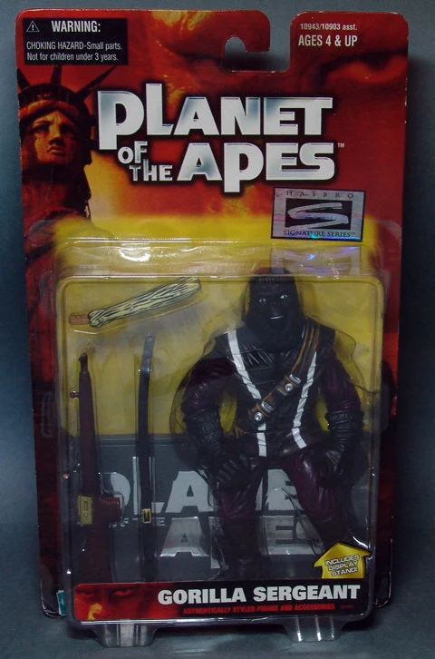 Sonic the Hedgehog Action Figure with Super - Speed Base and Ring Collectibles1993 Planet Of the Apes Gorilla Sergeant