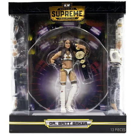 Minecraft Steve Action Figure with Crafting Table and PickaxeOpen Box - AEW Unrivaled Collection Britt Baker Action Figure