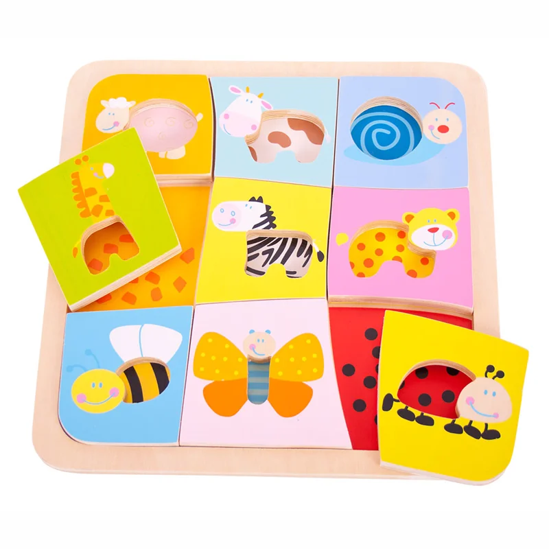 Handmade Wooden ABC Puzzle with Raised Letters for Tactile Learning ExperienceAnimal Patterns Puzzle Handmade Wooden ABC Puzzle with Raised Letters for Tactile Learning ExperienceAnimal Patterns Puzzle