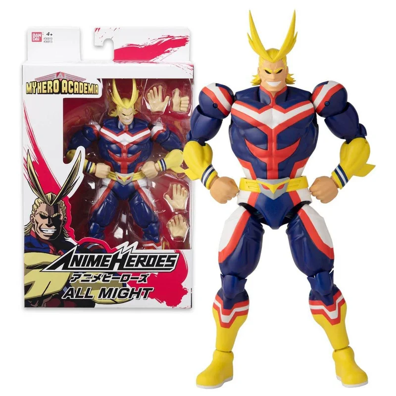 Power Rangers Red Ranger Action Figure with Morpher and BlasterBandai My Hero Academia Anime Heroes Wave 1 All Might Action Figure