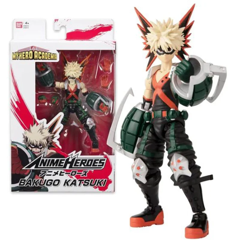 DC Comics Batman Action Figure in Classic Batsuit with Detachable Utility BeltBandai My Hero Academia Anime Heroes Wave 1 Katsuki Bakugo Action Figure