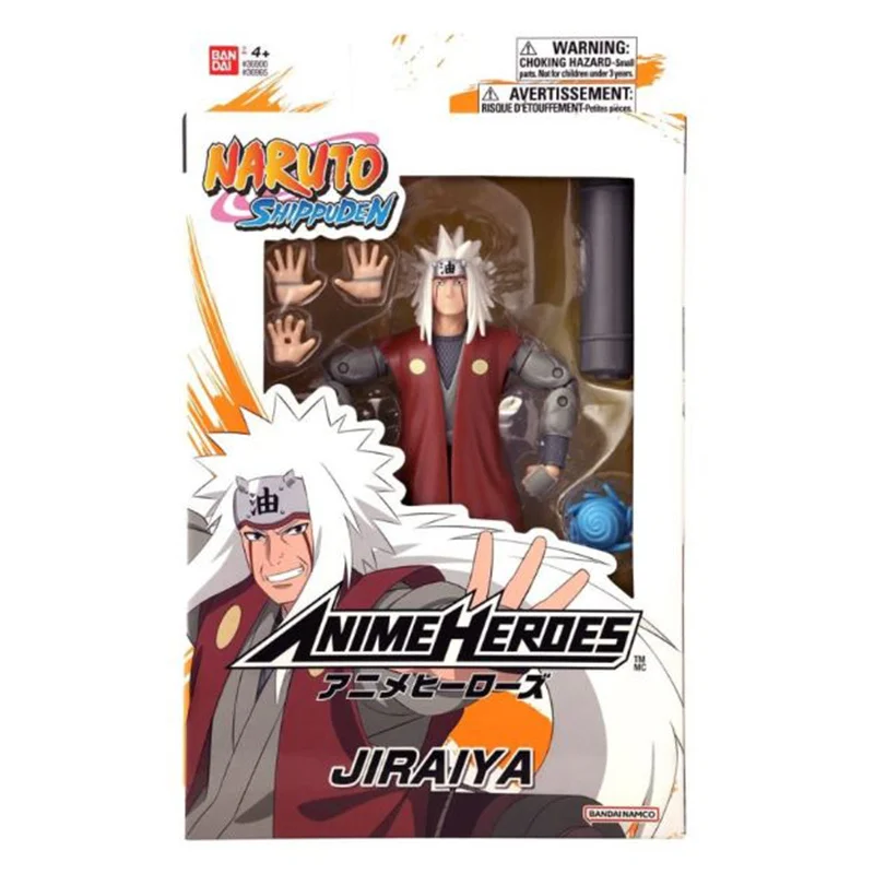 Anime Naruto Uzumaki Action Figure in Sage Mode with Multiple Hand SealsBandai Naruto Anime Heroes Jiraiya Action Figure