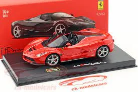 Slot Car Racing Set featuring Formula 1 Cars and a Multilane TrackBburago 1:18 Ferrari Signature Laferrari Car - Red Slot Car Racing Set featuring Formula 1 Cars and a Multilane TrackBburago 1:18 Ferrari Signature Laferrari Car - Red