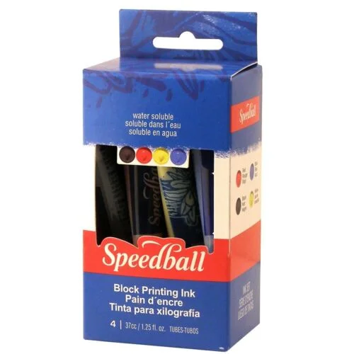 Hand - Sanded Wooden Dowels for Building Structures in 3D HandicraftsBlock Ink - Set/4 (Fabric) 37ml Hand - Sanded Wooden Dowels for Building Structures in 3D HandicraftsBlock Ink - Set/4 (Fabric) 37ml