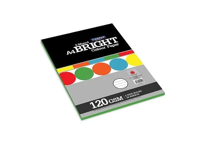 Campap Bright Colour Paper Card A4