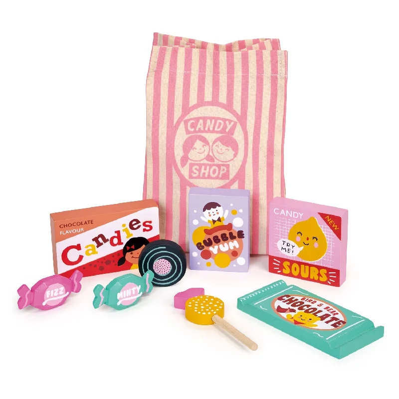 Wooden Musical Instrument Set including a Xylophone and Maracas for Little MusiciansCandy Shop Bag