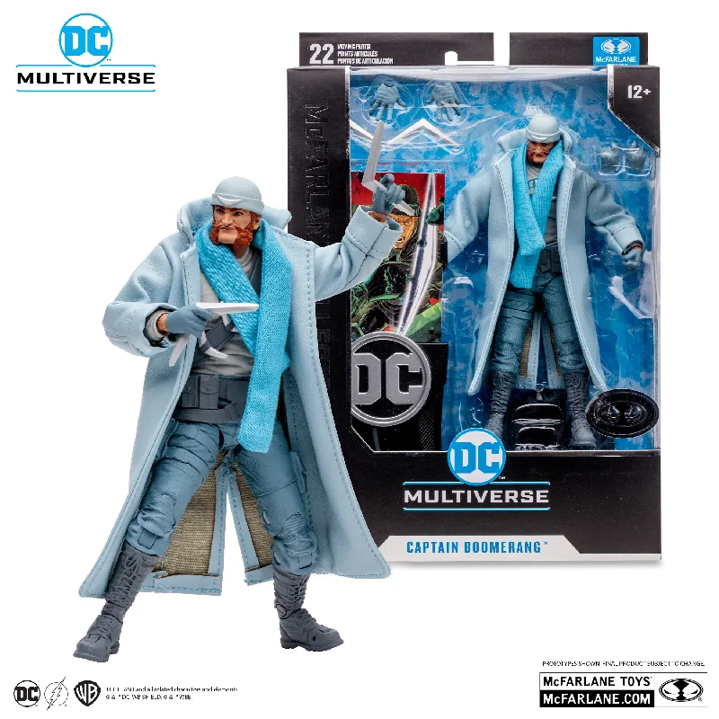 DC Comics Batman Action Figure in Classic Batsuit with Detachable Utility BeltCaptain Boomerang (The Flash) McFarlane Collector Edition (Platinum Edition) 7" Inch Scale Action Figure - McFarlane Toys