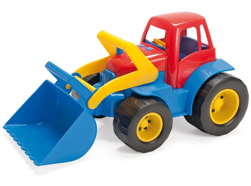 Kids' Plastic Pedal - Powered Tricycle with a Storage Basket and Safety FeaturesCreative Toy Co Classic Tractor with Front Loader