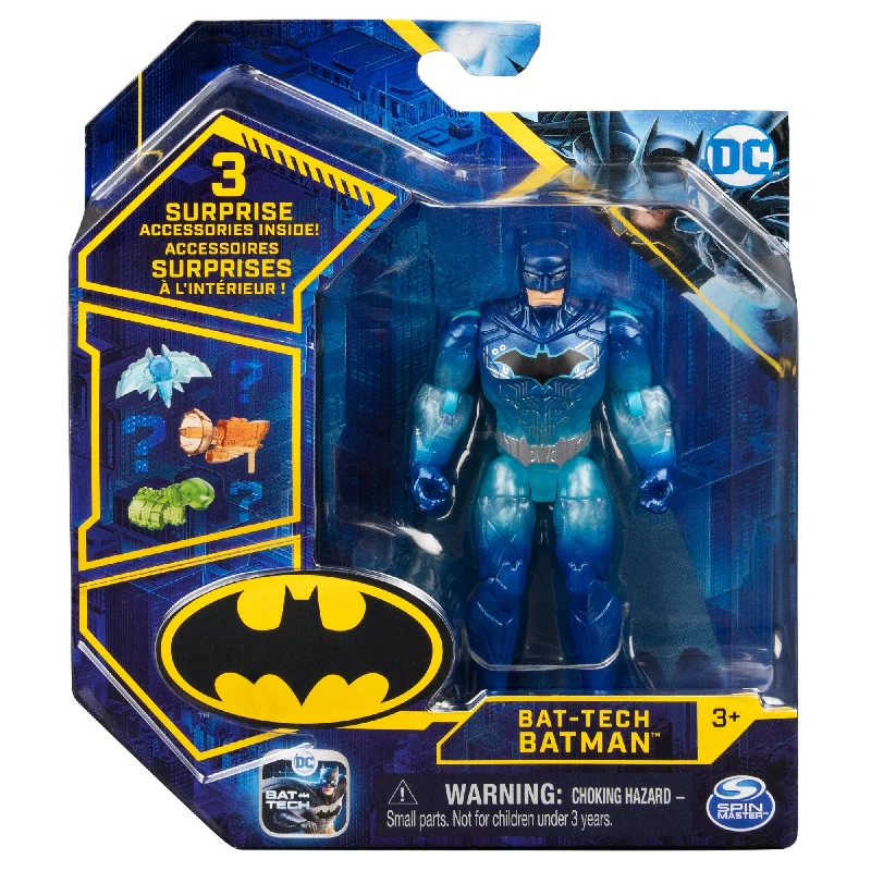 Sonic the Hedgehog Action Figure with Super - Speed Base and Ring CollectiblesDC Batman Series 2 Batman Basic 10cm Figure Bat-Tech Batman Multi Shade Blue Suit