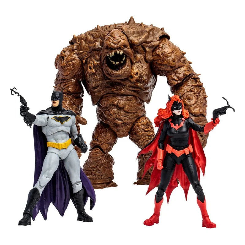 Jurassic World Tyrannosaurus Rex Action Figure with Moving Jaws and Realistic TextureDC Multiverse Action Figures Multipack Clayface, Batman & Batwoman (DC Rebirth) (Gold Label) 18 cm