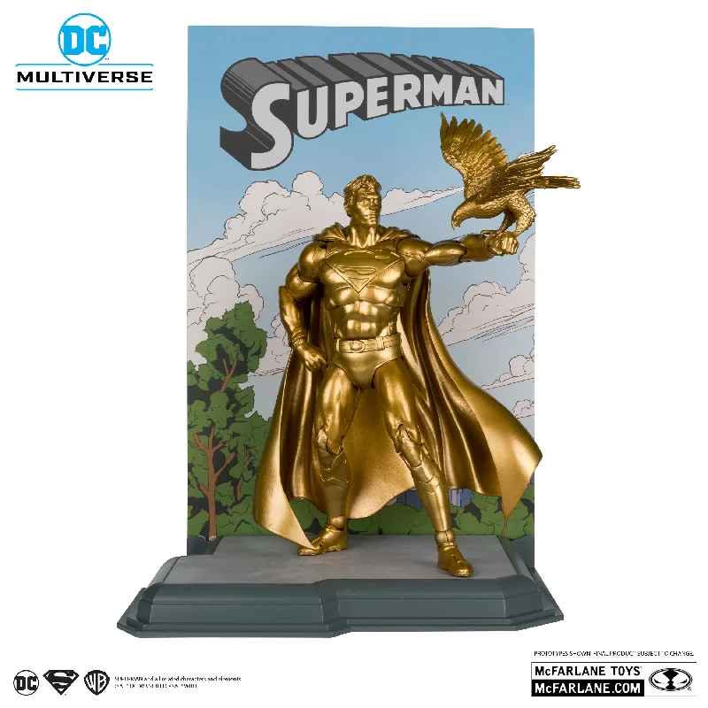 DC Super Hero Girls Wonder Woman Action Figure with Lasso of Truth and ShieldDC Multiverse Superman (Centennial Park Tribute Statue) Gold Label (SDCC Exclusive) - McFarlane Toys