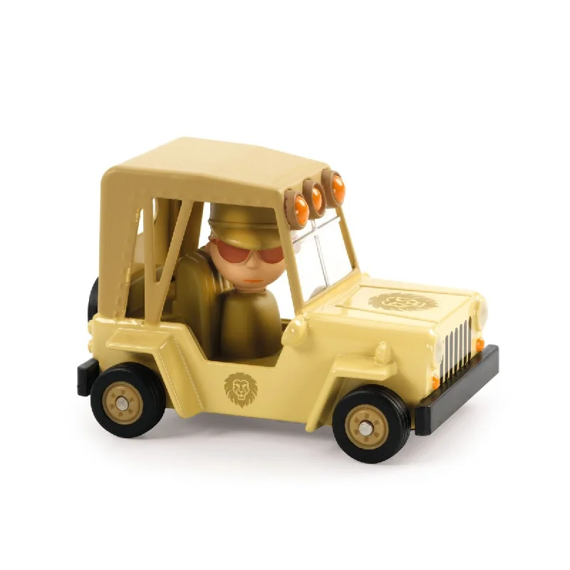 Kids' Plastic Pedal - Powered Tricycle with a Storage Basket and Safety FeaturesDjeco Crazy Motors - Lion Safari Kids' Plastic Pedal - Powered Tricycle with a Storage Basket and Safety FeaturesDjeco Crazy Motors - Lion Safari