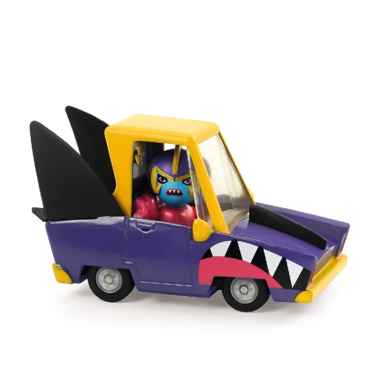 Kids' Plastic Pedal - Powered Tricycle with a Storage Basket and Safety FeaturesDjeco Crazy Motors - Shark N’Go Kids' Plastic Pedal - Powered Tricycle with a Storage Basket and Safety FeaturesDjeco Crazy Motors - Shark N’Go