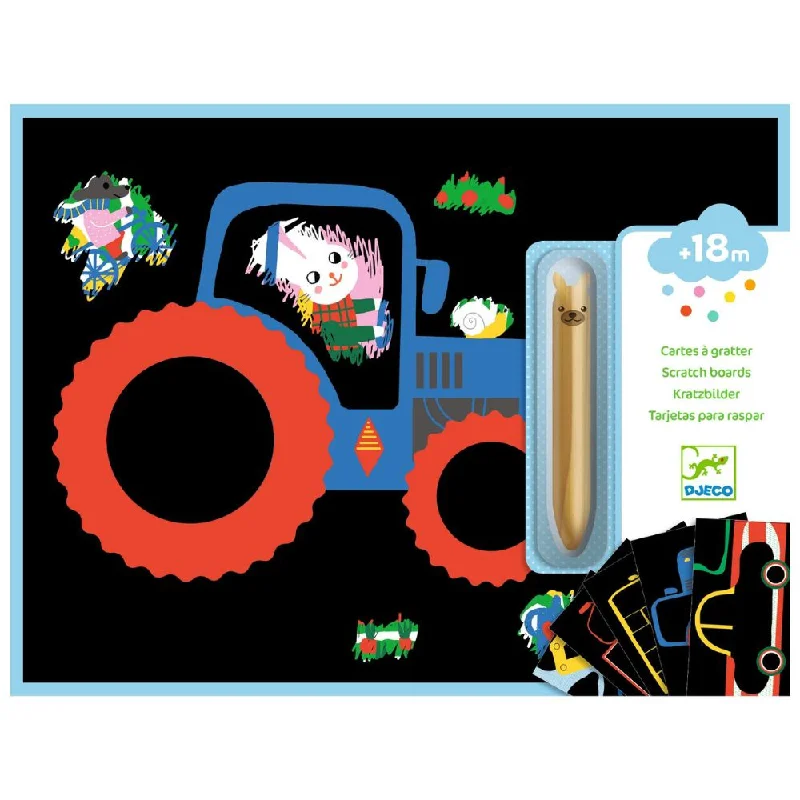 Battery - Operated Toddler Ride - On Electric Car in Pink with Music and LightsDjeco Scratch Boards for Toddlers - Learning About Vehicles 18mths + Battery - Operated Toddler Ride - On Electric Car in Pink with Music and LightsDjeco Scratch Boards for Toddlers - Learning About Vehicles 18mths +
