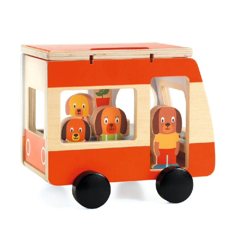 Battery - Operated Ride - On Tractor for Toddlers with Farmer - Themed AccessoriesDjeco Wooden Toy, Minicombi - Wooden Toy Camper Van for 18mths + Battery - Operated Ride - On Tractor for Toddlers with Farmer - Themed AccessoriesDjeco Wooden Toy, Minicombi - Wooden Toy Camper Van for 18mths +
