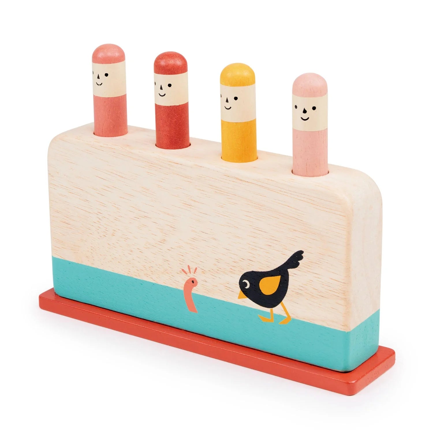 Eco - Friendly Wooden Building Blocks Set with Magnetic Connectors for Creative ConstructionEarly Bird Pop Up | Mentari Toys