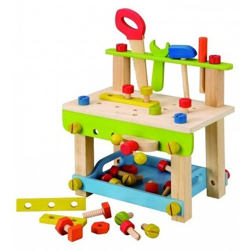 Eco - Friendly Wooden Building Blocks Set with Magnetic Connectors for Creative ConstructionEver Earth Large Work Bench with tools Eco - Friendly Wooden Building Blocks Set with Magnetic Connectors for Creative ConstructionEver Earth Large Work Bench with tools