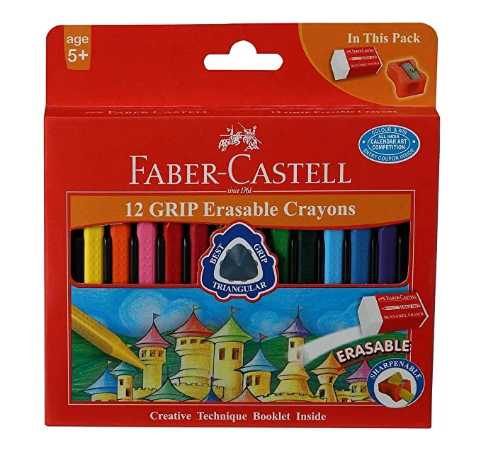 Faber-Castell Grip Erasable Crayons