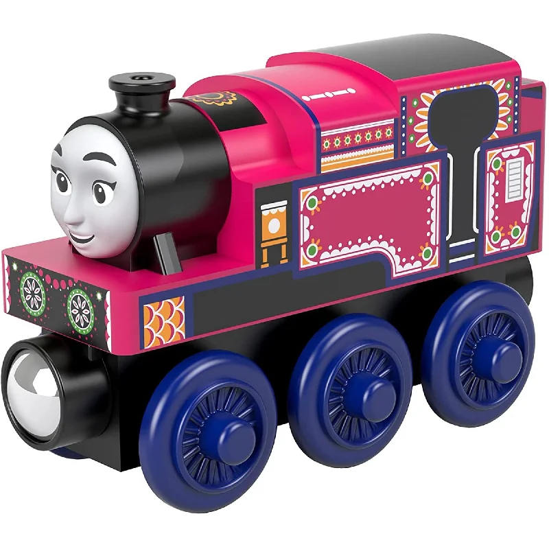 Collectible Train Set with a Steam Locomotive, Passenger Cars, and Track AccessoriesFisher-Price Wooden Thomas & Friends - Ashima