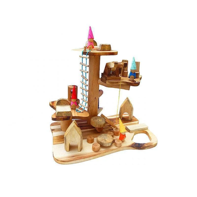 Wooden Toy Truck with Detachable Trailer for Imaginative Play and Cargo TransportGnome’s House Wooden Toy Truck with Detachable Trailer for Imaginative Play and Cargo TransportGnome’s House