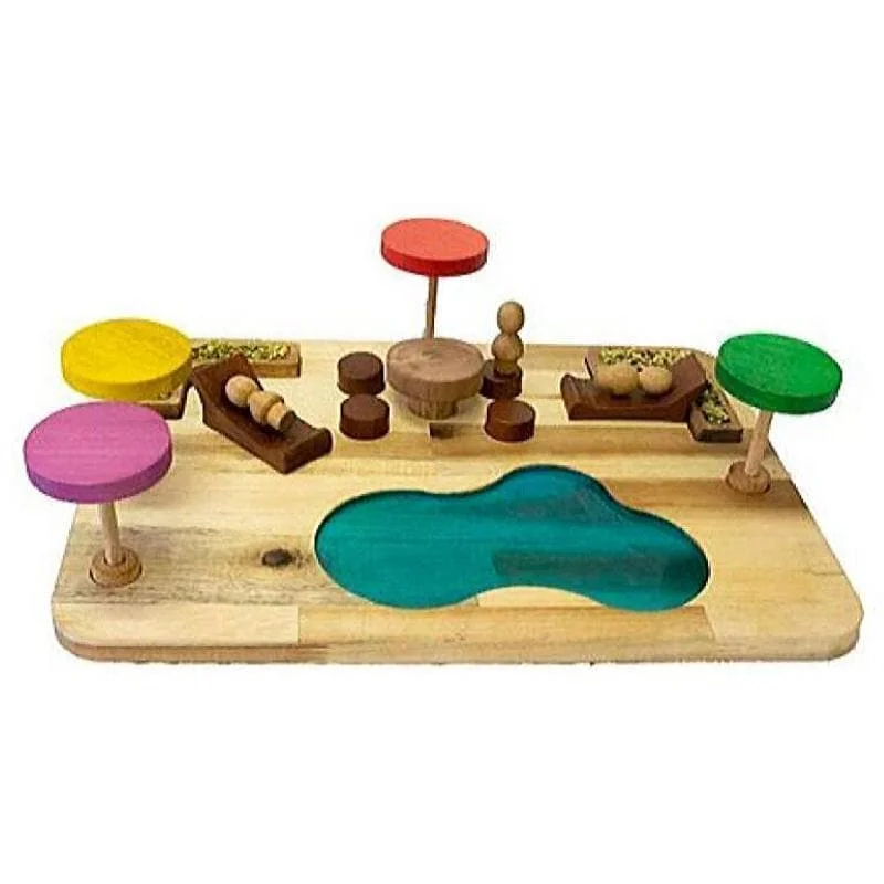Sustainable Solid Wood Puzzle Set with 50 Pieces for Family Bonding and Brain TrainingGnomes Resort Imaginative Play Set Sustainable Solid Wood Puzzle Set with 50 Pieces for Family Bonding and Brain TrainingGnomes Resort Imaginative Play Set