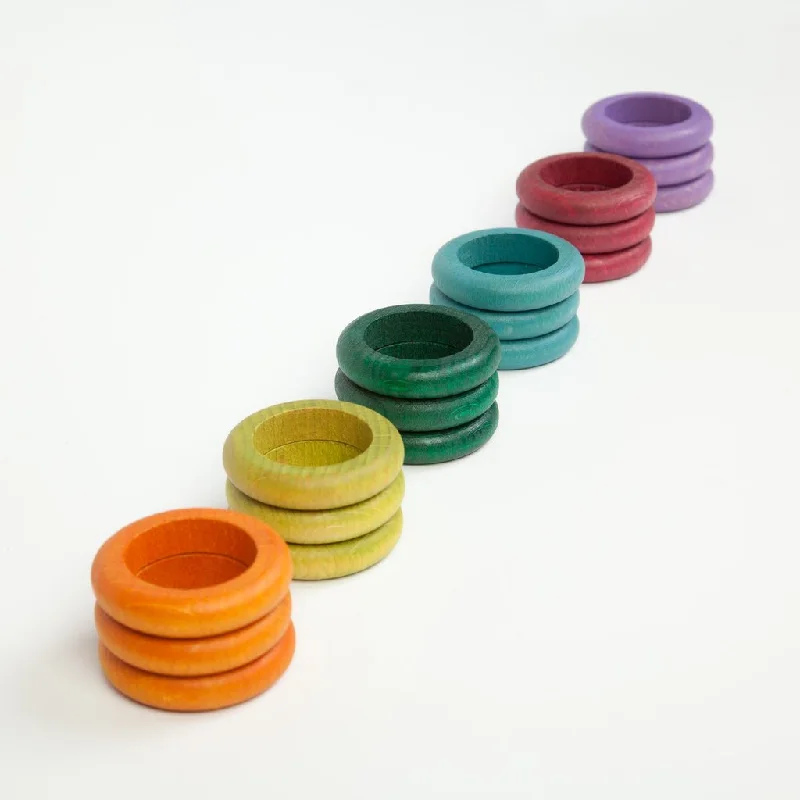 Natural Finish Wooden Pull - Along Wagon for Outdoor Toy Transport and PlayGrapat pastel rings 18 pcs Natural Finish Wooden Pull - Along Wagon for Outdoor Toy Transport and PlayGrapat pastel rings 18 pcs