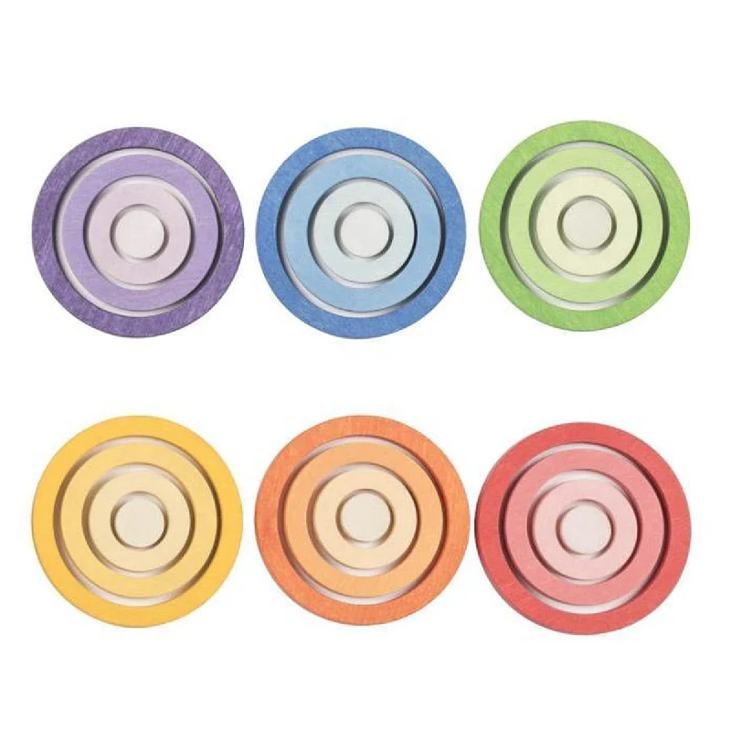 Natural Finish Wooden Pull - Along Wagon for Outdoor Toy Transport and PlayGrapat coloured nest rings 24 pcs Natural Finish Wooden Pull - Along Wagon for Outdoor Toy Transport and PlayGrapat coloured nest rings 24 pcs