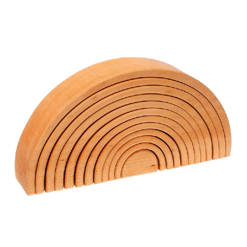 Eco - Friendly Wooden Building Blocks Set with Magnetic Connectors for Creative ConstructionNatural Wooden Rainbow Tunnel - 12 Piece Eco - Friendly Wooden Building Blocks Set with Magnetic Connectors for Creative ConstructionNatural Wooden Rainbow Tunnel - 12 Piece