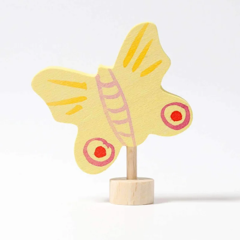 Solid Wood Construction Toy Set with Nuts, Bolts, and Tools for DIY ProjectsGrimm's birthday ring deco butterfly - yellow