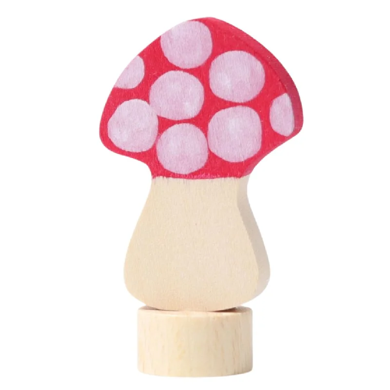 Hand - Painted Wooden Animal Figurines Set for Nursery Decor and Pretend PlayAgaric Toadstool Decorative Figure Hand - Painted Wooden Animal Figurines Set for Nursery Decor and Pretend PlayAgaric Toadstool Decorative Figure