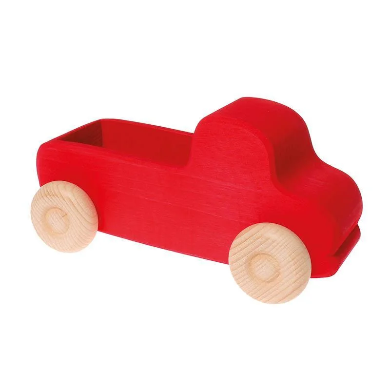 Hand - Carved Wooden Alphabet Blocks for Early Learning and Toddler DevelopmentGrimm's red wooden truck Hand - Carved Wooden Alphabet Blocks for Early Learning and Toddler DevelopmentGrimm's red wooden truck