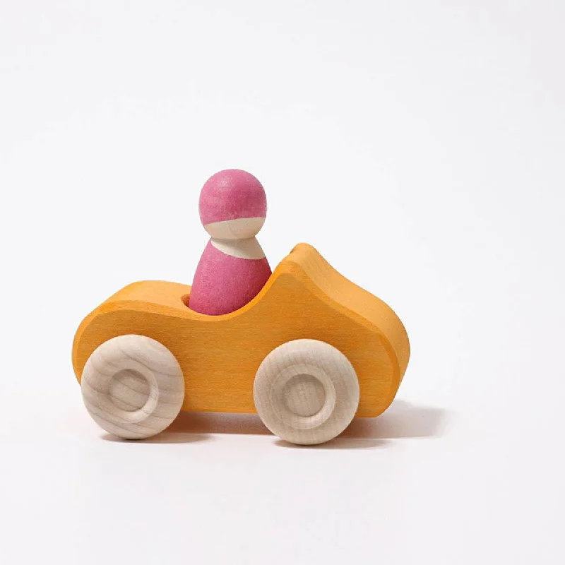 Hand - Carved Wooden Alphabet Blocks for Early Learning and Toddler DevelopmentGrimm's small convertible car - yellow Hand - Carved Wooden Alphabet Blocks for Early Learning and Toddler DevelopmentGrimm's small convertible car - yellow