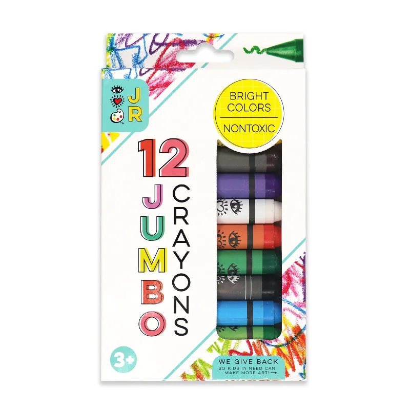 Wooden Sketchbook Covers with Elastic Closures for Protecting ArtworkiHeartArt JR 12 Jumbo Crayons