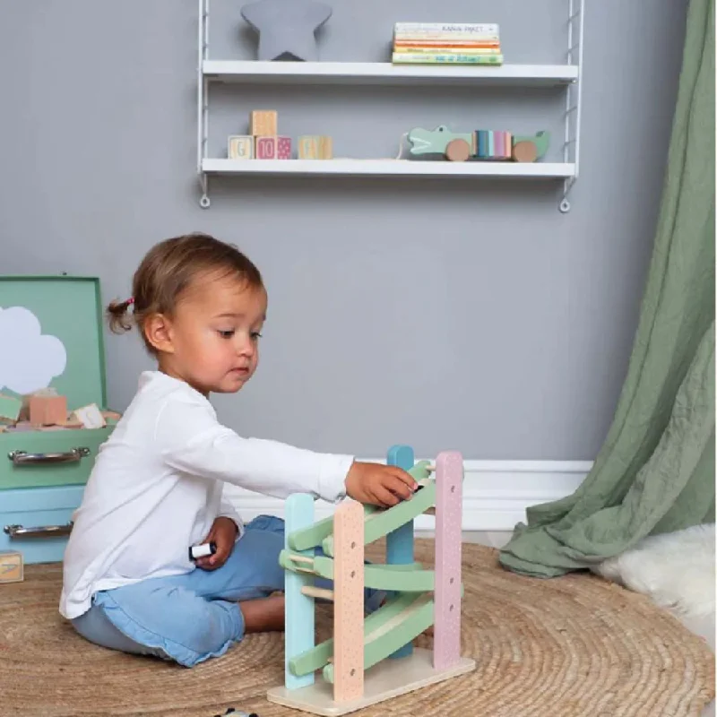 Battery - Operated Toddler Ride - On Electric Car in Pink with Music and LightsJabadabado Wooden Car Roller with 3 cars Battery - Operated Toddler Ride - On Electric Car in Pink with Music and LightsJabadabado Wooden Car Roller with 3 cars