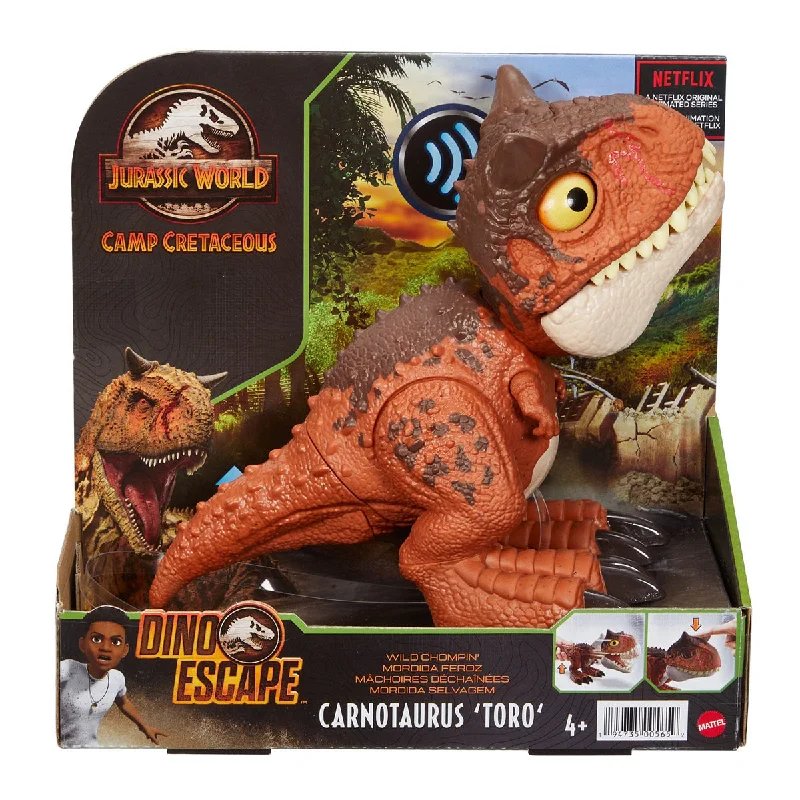 Sonic the Hedgehog Action Figure with Super - Speed Base and Ring CollectiblesJurassic World Wild Chompin Carnotaurus “Toro” Dinosaur