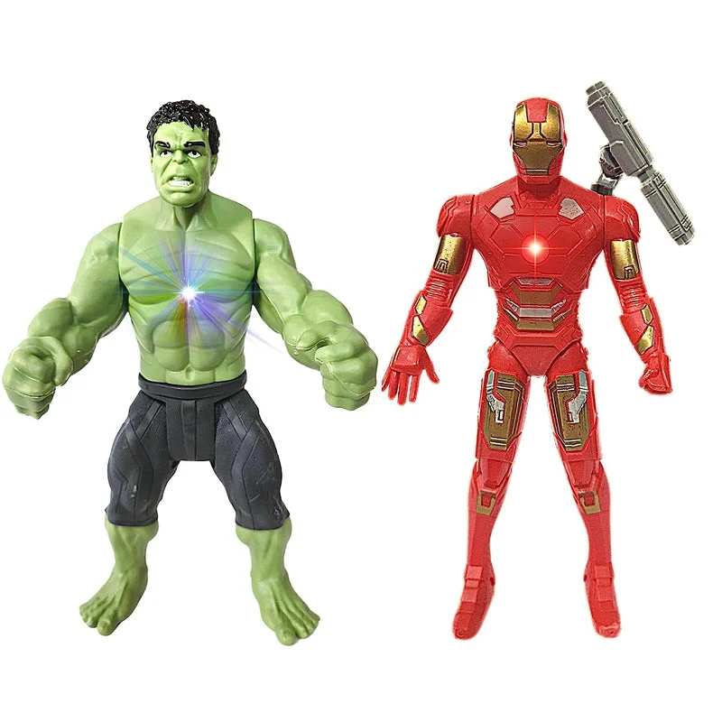 Minecraft Steve Action Figure with Crafting Table and PickaxeIron Man | Action Figures | Iron Man Toys | Hulk | Hulk Action Figure (Iron Man & Hulk)