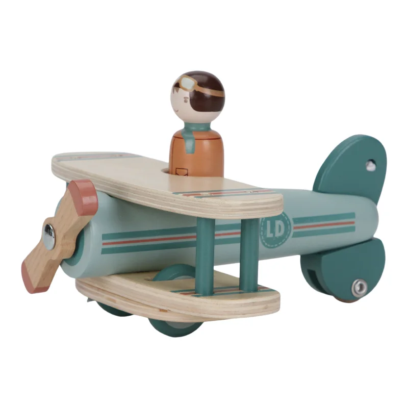 Wooden Toy Truck with Detachable Trailer for Imaginative Play and Cargo TransportLittle Dutch Toy Airplane Wooden Toy Truck with Detachable Trailer for Imaginative Play and Cargo TransportLittle Dutch Toy Airplane