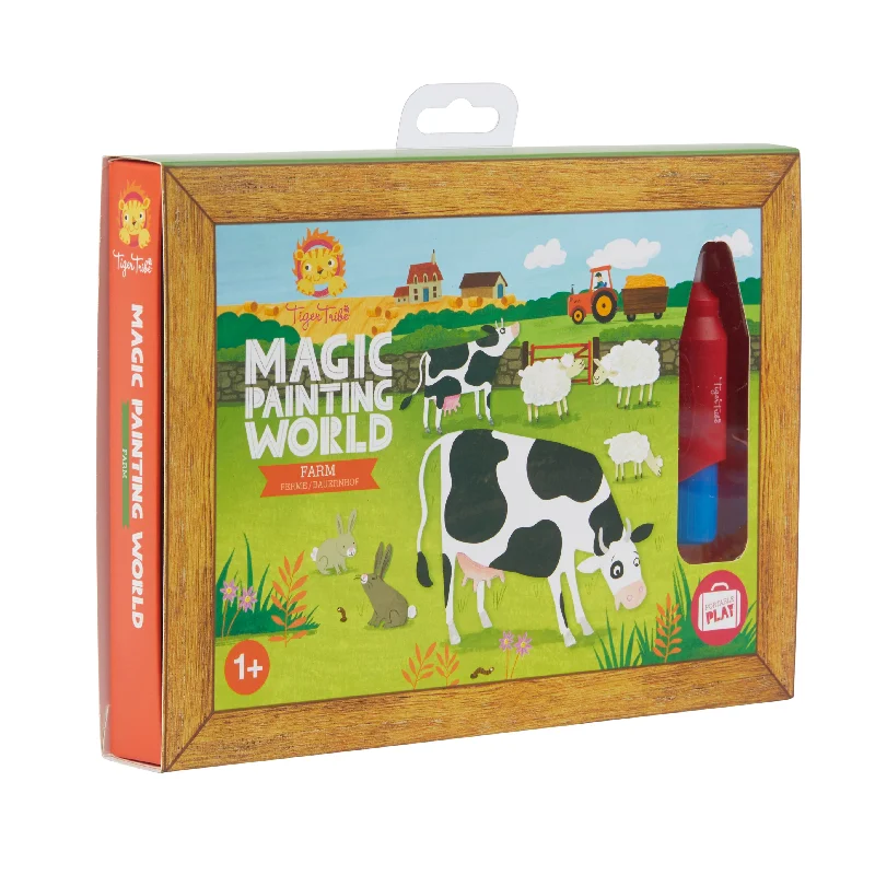 Wooden Musical Instrument Set including a Xylophone and Maracas for Little MusiciansMagic Painting World - Farm